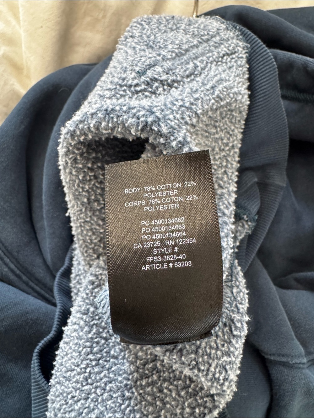 TNA | Cozy Af Marine blue hoodie - Picture 6 of 6